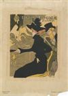 HENRI DE TOULOUSE-LAUTREC (1864-1901). MOULIN ROUGE / LA GOULUE. Maîtres de l''Affiche pl. 122. Circa 1891. 15x11 inches, 40x29 cm. C